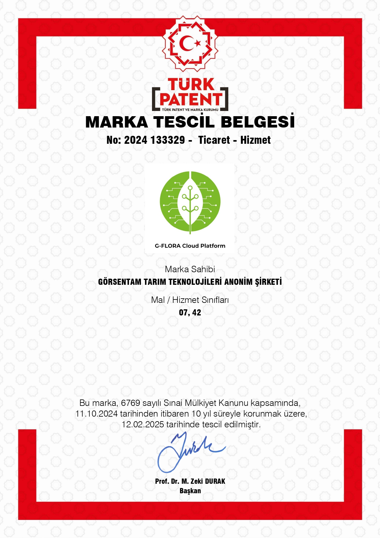 G-TRAP RoHS Sertifikası